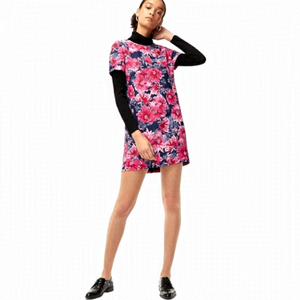 ARITZIA Babaton Patricio T-shirt Floral Mini Dress Blue Purple Size 0